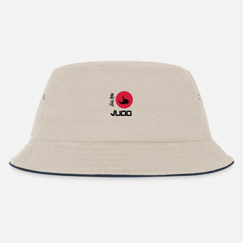 Judo - Kinder Bucket Hat - Natur/Navy