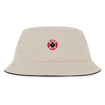 Création de symbole pour le logo pompiers - Bob Enfant - blanc cassé/bleu marine - Devant