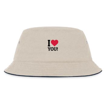 I love you je t'aime - Bob Enfant - blanc cassé/bleu marine - Devant