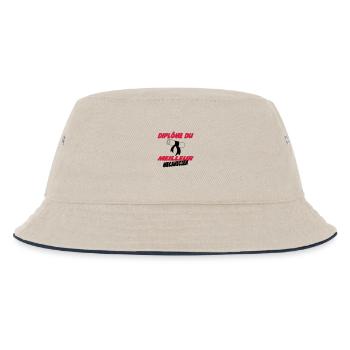 Diplôme du meilleur mecanicien - Kinder Bucket Hat - Natur/Navy - Vorne