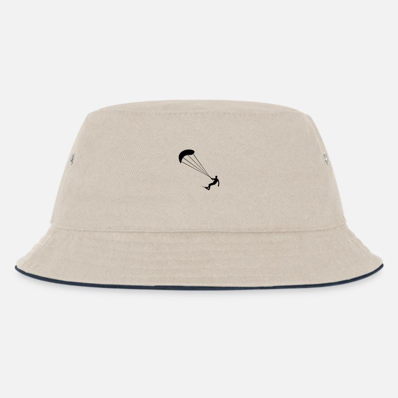 Kiter - Kinder Bucket Hat - Natur/Navy