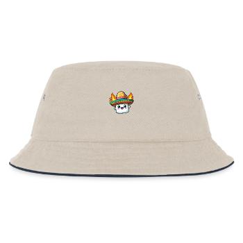 Cinco de Mayo Grill Marshmallow - Kinder Bucket Hat - Natur/Navy - Vorne