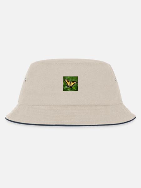 Eastern Tiger swallowtail - Kids’ Bucket Hat - ecru/navy