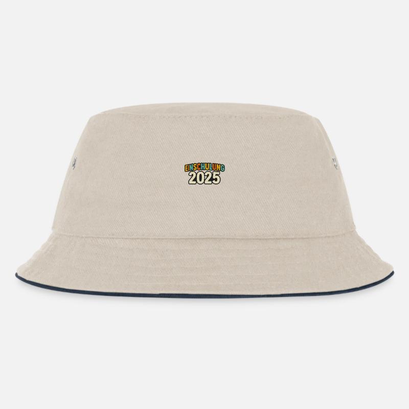 Bunt & Bereit – Einschulung 2025 - Kinder Bucket Hat - Natur/Navy
