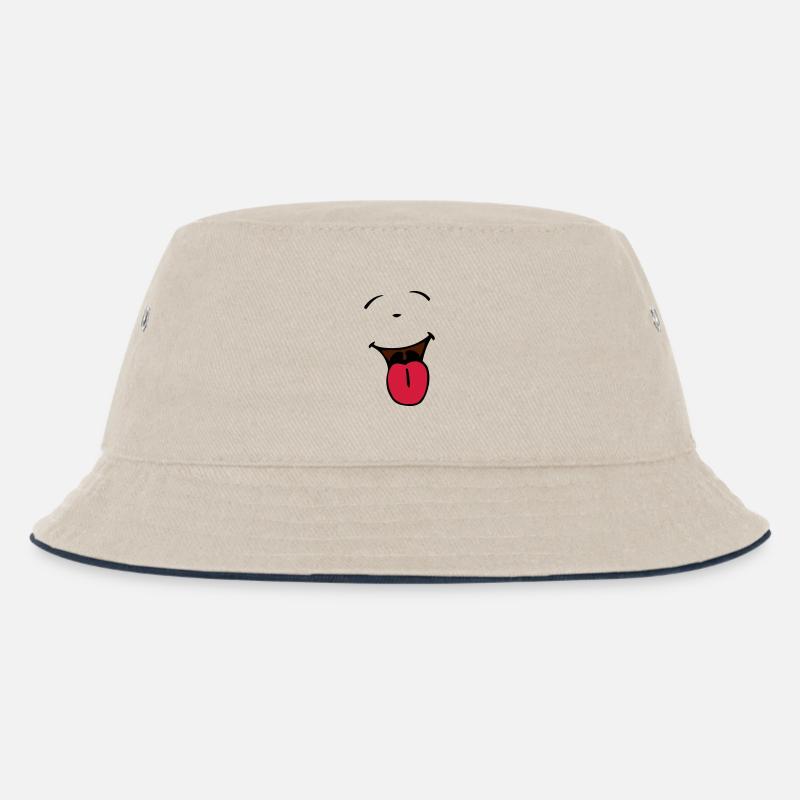 Clown - Kinder Bucket Hat - Natur/Navy