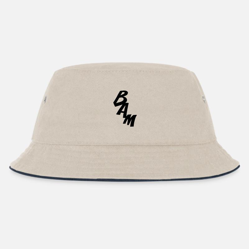 BAM - Comic-Style - Kinder Bucket Hat - Natur/Navy