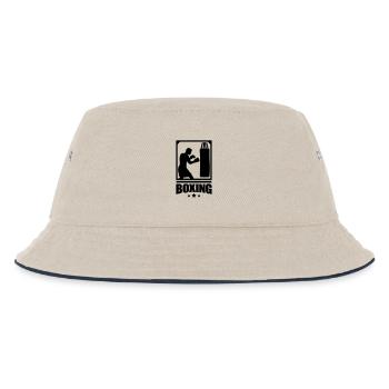 boxing_f1 - Kinder Bucket Hat - Natur/Navy - Vorne