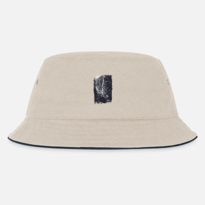 Wald Blick Landschaft - Kinder Bucket Hat - Natur/Navy