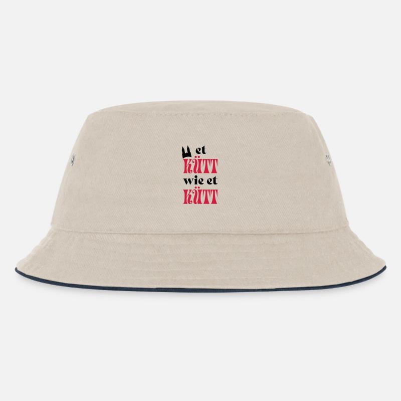Karneval - Kinder Bucket Hat - Natur/Navy