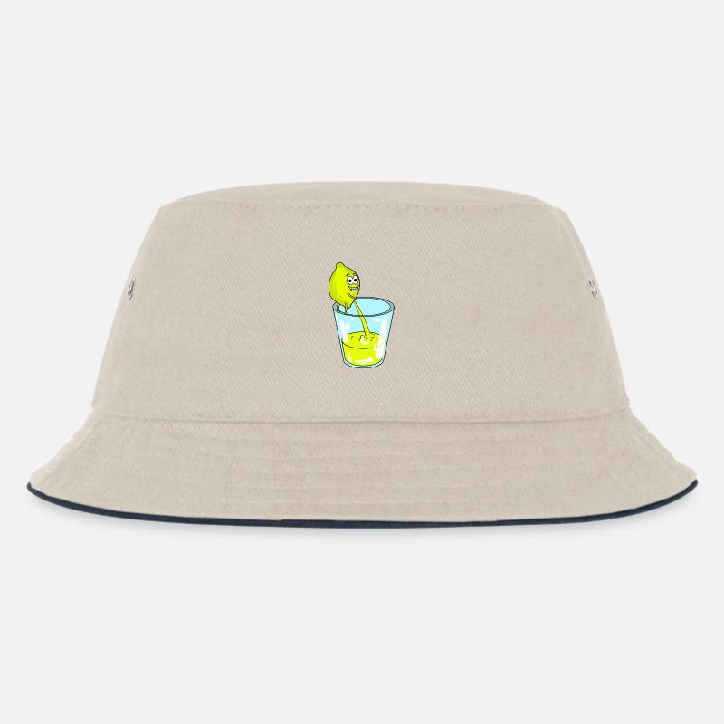 Citron - Bob Enfant - blanc cassé/bleu marine