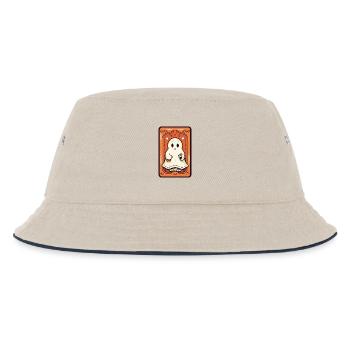 Orange Geist Tarot Karte - Kinder Bucket Hat - Natur/Navy - Vorne