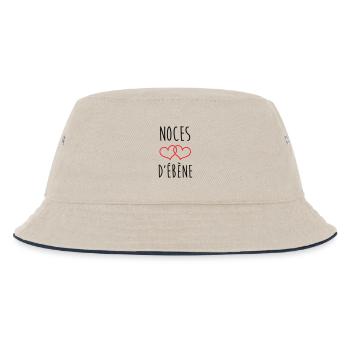 Ebony Wedding 78 Jahre Ehe - Kinder Bucket Hat - Natur/Navy - Vorne