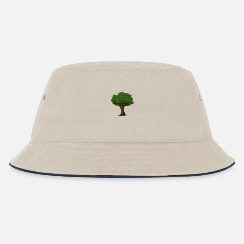Baum - Kinder Bucket Hat - Natur/Navy