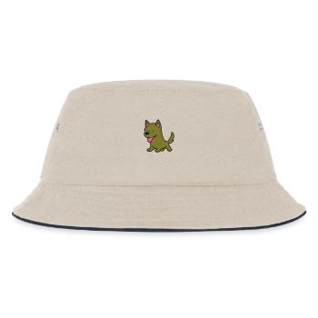 Dog Comic - Kids’ Bucket Hat - ecru/navy - Front