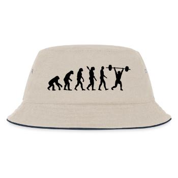 Weightlifting - Kids’ Bucket Hat - ecru/navy - Front
