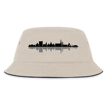 Skyline - Hannover - Kinder Bucket Hat - Natur/Navy - Vorne