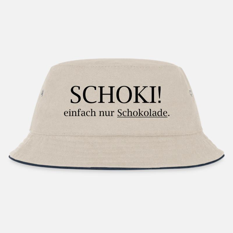 SCHOKI! Einfach Nur Schokolade - Kinder Bucket Hat - Natur/Navy