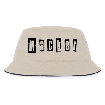 Macker - Kinder Bucket Hat - Natur/Navy - Vorne