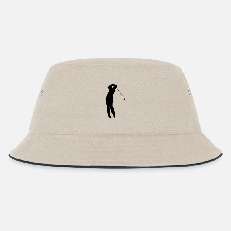 Golfer - Kinder Bucket Hat - Natur/Navy