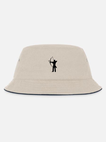 Bogenschießen - Kinder Bucket Hat - Natur/Navy