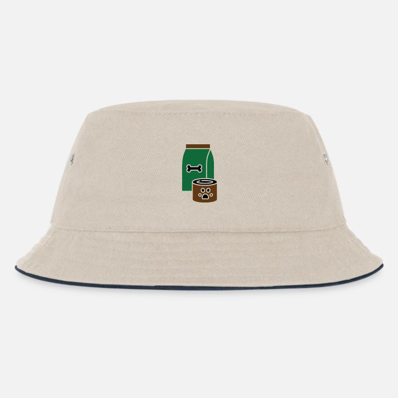 Hundefutter - Kinder Bucket Hat - Natur/Navy