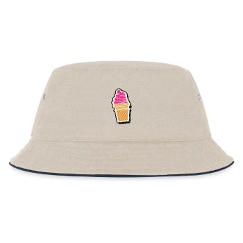 Glace vintage - Bob Enfant - blanc cassé/bleu marine - Devant