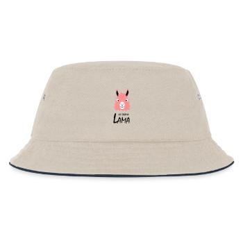 No drama Lama - Kids’ Bucket Hat - ecru/navy - Front