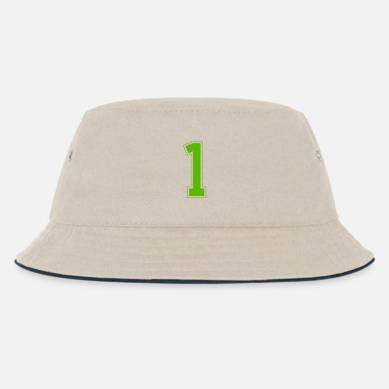 z1b - Kinder Bucket Hat - Natur/Navy
