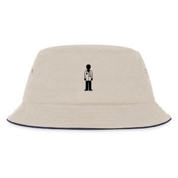 Doctor Doctor - Kids’ Bucket Hat - ecru/navy - Front