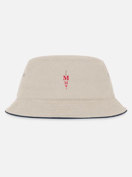 M girl - Kinder Bucket Hat - Natur/Navy