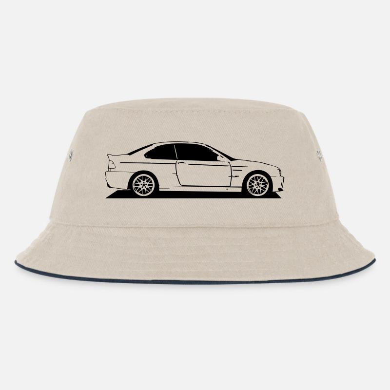 E46 neu - Kinder Bucket Hat - Natur/Navy
