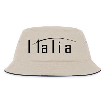 Italia - Kinder Bucket Hat - Natur/Navy - Vorne
