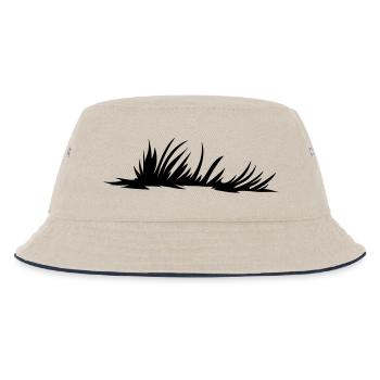 wiese meadow - Kinder Bucket Hat - Natur/Navy - Vorne