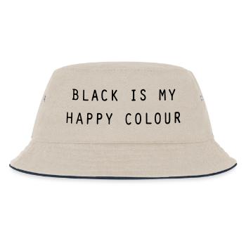 le noir est ma couleur heureuse - Bob Enfant - blanc cassé/bleu marine - Devant