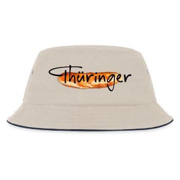 Thüringen Bratwurst - Kinder Bucket Hat - Natur/Navy - Vorne