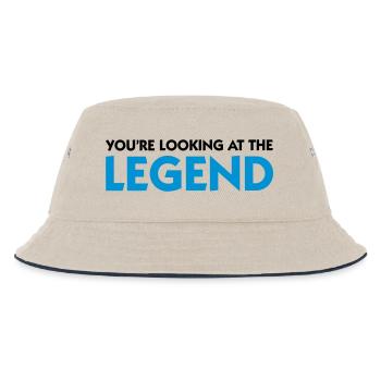 Die Legende steht vor dir! - Kinder Bucket Hat - Natur/Navy - Vorne