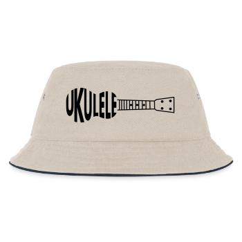 Ukulele Ukulele - Kinder Bucket Hat - Natur/Navy - Vorne
