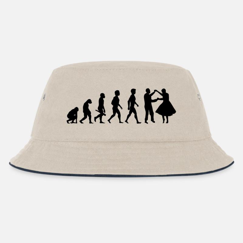 tanzen musik walzer tango disco tanz9 - Kinder Bucket Hat - Natur/Navy