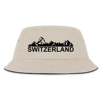 switzerland - Switzerland - suisse - svizzera - Kids’ Bucket Hat - ecru/navy - Front