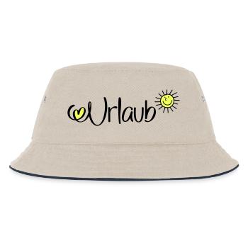 Urlaub in der Sonne - Kinder Bucket Hat - Natur/Navy - Vorne