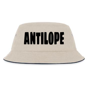 Antilope. Für Rollstuhlfahrer mit Humor # - Kinder Bucket Hat - Natur/Navy - Vorne