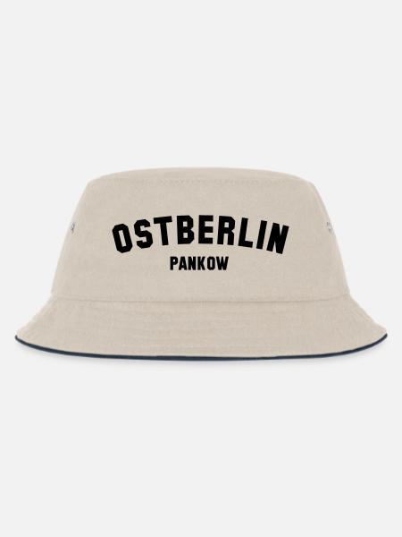 PANKOW - Kinder Bucket Hat - Natur/Navy
