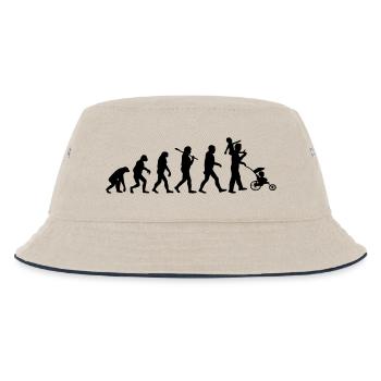 evolution daddy 2 enfants - Bob Enfant - blanc cassé/bleu marine - Devant