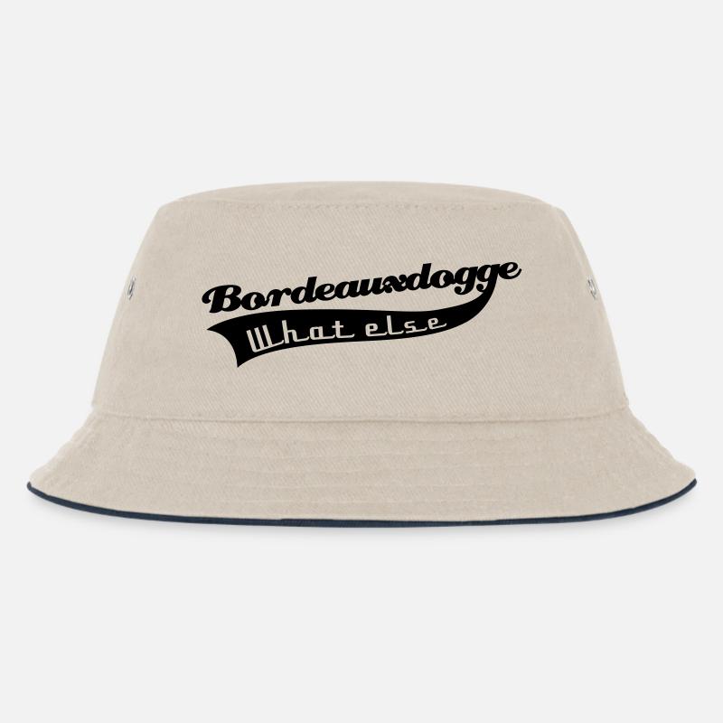 Bordeauxdogge - Kinder Bucket Hat - Natur/Navy