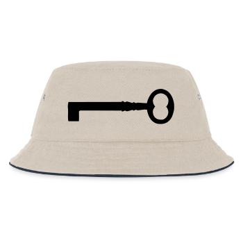 An old key - Kids’ Bucket Hat - ecru/navy - Front