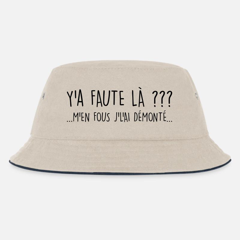 Y a faute ? - Bob Enfant - blanc cassé/bleu marine