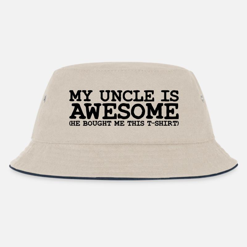 my uncle is awesome - Bob Enfant - blanc cassé/bleu marine