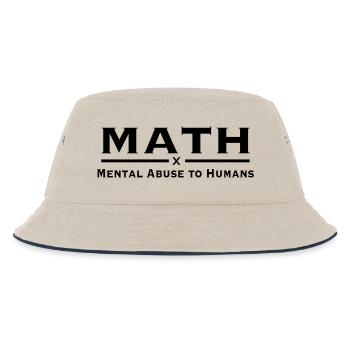 math - Kinder Bucket Hat - Natur/Navy - Vorne