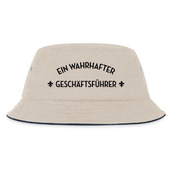 Geschäftsführer Geschäftsführerin Unternehmen - Kinder Bucket Hat - Natur/Navy - Vorne