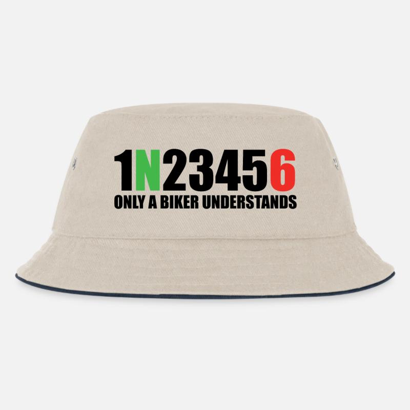 1N23456 Only a Biker Understands - Bob Enfant - blanc cassé/bleu marine